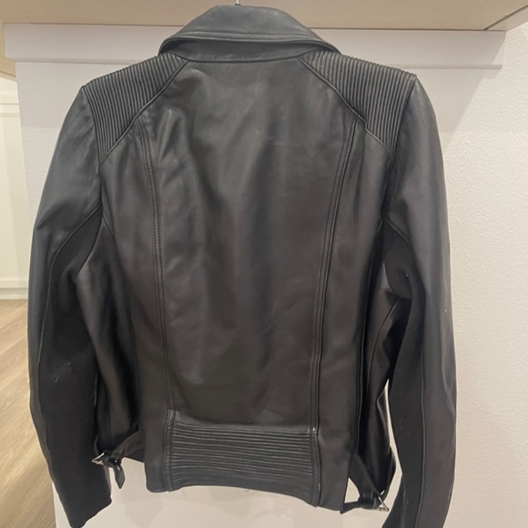 Michael Kors Leather Moto Jacket Women’s XL - Picture 4 of 9